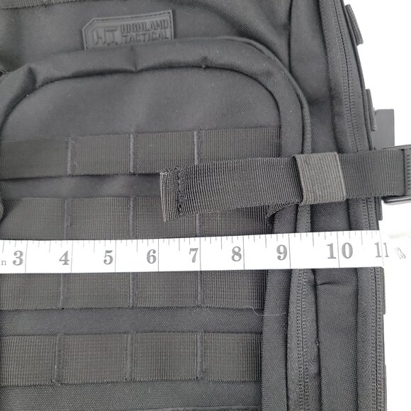Highland Tactical Black MOLLE Backpack EDC Range Bug Out Bag - Picture 13 of 15